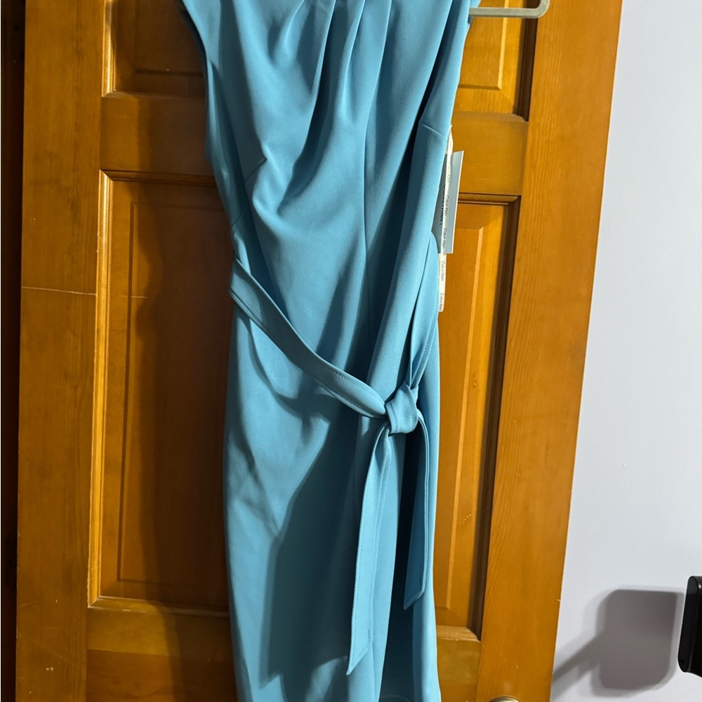 Elegant Blue Women's Dress